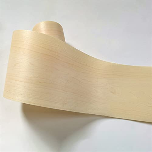 XIOFYA 1 Rolle Natürliche Ahorn Furnier 0.2mm * 21 cm Lautsprecher Massivholz High-End-Dekoration Mahagoni-Türmöbel Renovierte Furnier (Farbe : 21x220cm, Größe : 0.2mm)