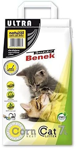 Stones Garden Certech Super Benek Natürliches Katzenstreu Corn Cat Ultra 7 Liter