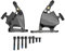 BuyWeek Hydraulische Scheibenbremsen für Rennrad, Aluminiumlegierung Fahrrad Hydraulische Scheibenbremse Fahrrad vorne hinten Bremssatz(Schwarz)