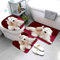 AOLIGL Badezimmermatte Set Hund Weiß Malta 3D Drucken Teppich Badezimmer Badgarnitur 3teilig Mikrofaser Bath mat U-förmigen Contour Matte- WC Vorleger（40 x60 cm）