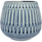 Nordring Maceta Riff - Macetero Decorativo Redondo para Flores e Plantas para Interiores L (16,5 cm ø), Gris, Cerámica