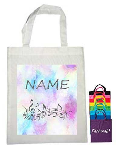 Stoffbeutel personalisiert mit Namen/Stofftasche Baumwolltasche Baumwollbeutel Wäschebeutel Flötentasche Tasche Kita Kindergarten