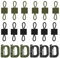 18stk Taktischer Rucksack Weste Gürtel Gear Clip Set Molle Bag System Befestigungen Outdoor Tool Taktisches Gurtband Mit Schnalle D-Ring Verriegelung Hängender Haken, für Taktische Rucksack(3 Farben)