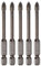 sourcing map 5pcs Titanium Coated Masonry Drill Bit, 5mm Triangle Concrete Drill Bits Ceramic Tile Drill Bit with 1/4 Hex Shank for Mirror and Ceramic Tile on Concrete Brick Wall