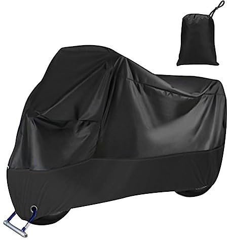 Funda para Moto, Funda de Bicicleta, Funda Protectora para Motocicleta, Exterior, Impermeable,Invierno,Verano,Oxford, con Agujero de Cerradura Polvo,Nieve,pour Moto,Scooter, 245 x 105 x 125 cm,XXL