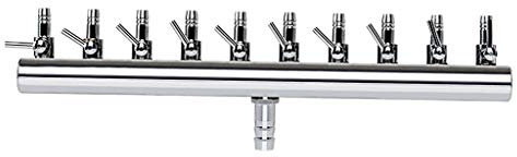 AWHAO 2 12 Wege Luftregelventil für Aquarium Aquarium Regulator Pipe, 10 Weg