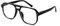 FEISEDY Retro 70er Lesebrille Blaulichtfilter Brille Herren Damen Quadratisch Nerdbrille Computerbrille mit Klare Linse B0071