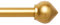 Gardinenstangen, goldfarben, ausziehbar, 76 bis 310 cm, verstellbare Vorhangschiene, 76,2 cm bis 309,9 cm Stangen, Kugel-Endstücke, 3-teilige Halterungen, Hardware-Kits für Wohnzimmer, Schlafzimmer,