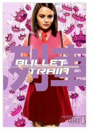 EYEZER Bullet-Train – Filmposter auf Leinwand, Poster, Wandkunst, Dekor, Bild, Gemälde für Wohnzimmer, Schlafzimmer, Dekoration, ungerahmt, 50 x 75 cm