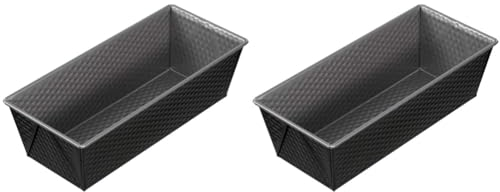 ORIGINAL KAISER Inspiration Backform Kastenform 25 cm, Königskuchenform antihaftbeschichtet, Brotbackform, Kastenform Kuchen Brote, Legierter Stahl, sauerteigbeständig (Packung mit 2)