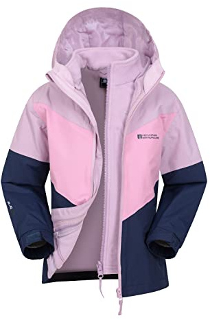 Mountain Warehouse Lightning 3 in 1 Kids Rain Jacket Blue 3-4y