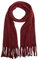 s.Oliver Gestrickter Schal mit Fransen rubinrot 1