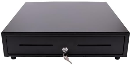 Olympia XLD 460A Kassenschublade | 8 Münzfächer & 5 Scheinfächer für Banknoten | Kassenlade für RJ-12 12-24 | Geldlade aus Metall | Registrierkasse Zubehör | Kassenschublade unterbau 46,5x46x10,4 cm