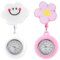 Montre Infirmiere pour Blouse avec Clip Rétractable et Personnalisable, Aiguilles Lumineuses, Étui en Silicone, Précision Quartz, Idéale pour Médecins et Infirmières Usage Professionnel, Lot de 2
