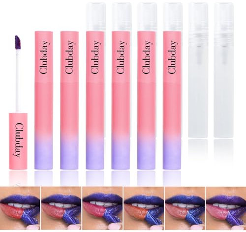 BeauFairy 6 Colores Despegar La Mancha de Labio, Lip Tint Peel Off,Tattoo Magic Color Lip Gloss Sets, Tinte de Labios Resistente al Agua, Lipstick Larga Duración para Mujeres Niñas, Lip Tattoo 176