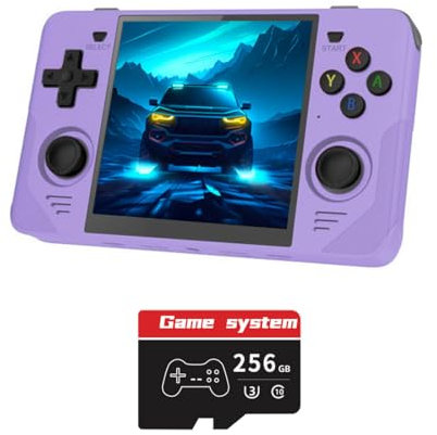 ExploTex RGB30 Retro-Handheld Spielkonsole, 4-Zoll HD Tragbare Handheld-Retro-Spielkonsole 16G