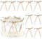 Blumomon 20Pcs Brown Bowknot Cake Toppers Bow Cake Decorations Picks Baby Shower Cake Decorations for Kids Birthday Wedding Party Wedding Anniversary Cake Decorations Supplies