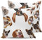 2Er Set Kissenbezug Weich Zierkissenbezüge Dauerhaft Wurfkissenbezug Für Bauernhaus Schlafzimmer Garten 45X45Cm Hund, Kollektiv Von Puppy Doggy Peep