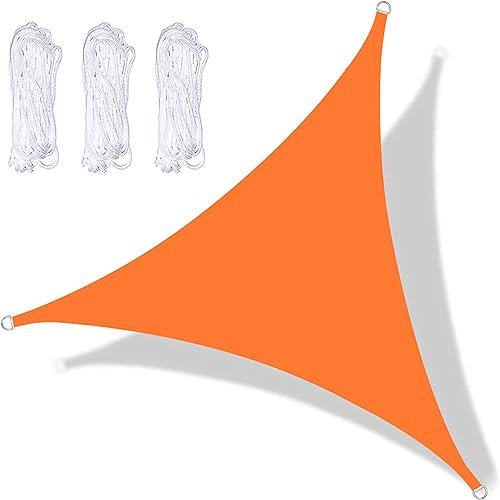 MNIHSFRTY Voile d'ombrage 7x7x7 Pieds, Voile d'ombrage pour Jardin, Toile d'ombrage extérieure, auvent Triangulaire pour arrière-Cour, pour Patio extérieur dans l'arrière-Cour