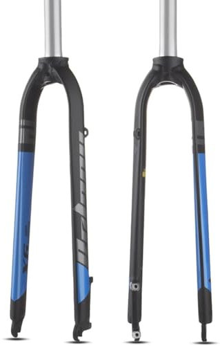 NBTRXWAFR Fahrradgabel 26In 27.5In 29In Mountainbikes Starrgabel 1-1/8'' Straight Tube Rennrad Hard Fork Alloy Disc Brake Fahrräder Vorderradgabel Schnellspanner 9 * 100Mm,Blau,29inch