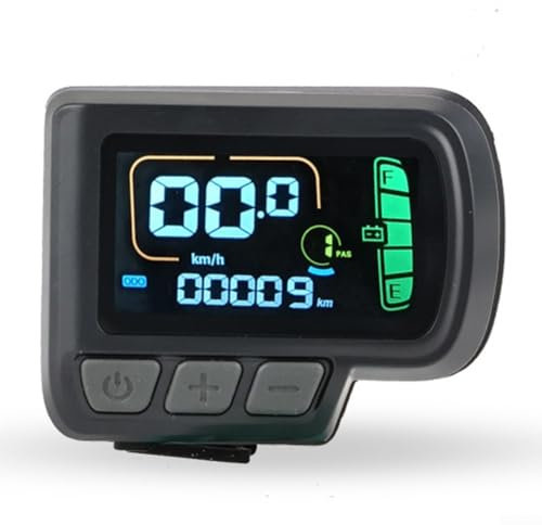 Zilimontt Electric Bike EN06 Display - LCD Display Meter With Power Speed Display - For Electric Bike Mountain Bike - Compatible With 36V/48V