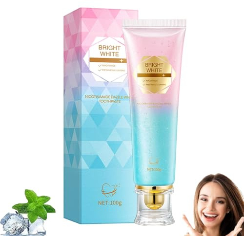 Niacinamide Whitening Toothpaste, Whitening Zahnpasta, Zahnpasta Weisse Zähne, Whitening Mousse Toothpaste, Whitening Zahnpasta fördert eine natürliche Zahnaufhellung&Frischer Atem (1)