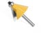 1pc 1/4 Shank 11.25 15 22.5 30 45 Degree Chamfer Bevel Edging Router Bit Two Flute Woodworking Milling Cutting Bits(11.25 Degree)