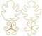 Rrlihjgu Tutor para Tallos | Estabilizador De Tallos Vegetales | 4 Piezas Estabilizador Metálico Decorativo para macetas Invernadero Jardín