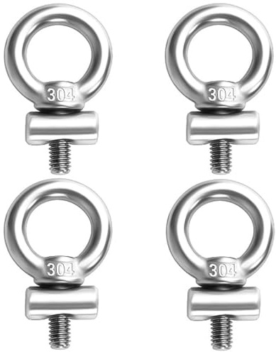 4PCS Awning Rail Stoppers, Hooks Awning Rails Hanging Rings M4×6mm Diameter, Awning Rail Protector Rail Locking Motorhome Essentials Caravan Accessories for Awning Fixing & Hanging Tent Garden Event