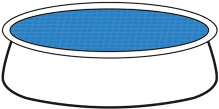 Solarcover für Quick-Up-Pools, blau, rund, passend für Ø 420cm schnelle Wassererwärmung, reduziert Verdunstung und Wärmeverlust über Nacht