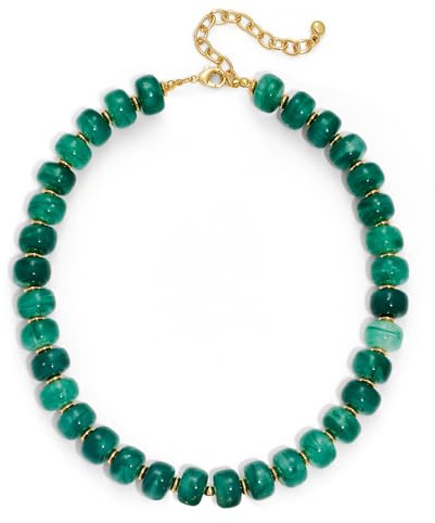 LILIE&WHITE Halskette Damen Bunt Harz Perlenkette - Große Walzenförmige Perlen Kurz Choker Statement Kette, Bunter Modeschmuck für Sommer Strand & Alltag, Verstellbar