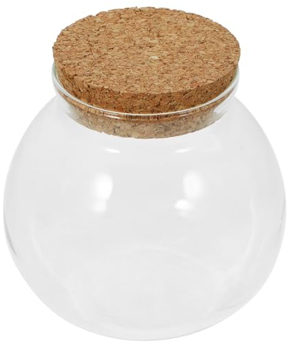 MAGICLULU Ökologische Pflanzen Terrarium Glasflasche für Balkon und Garten Leichtes Bruchsicheres Mikrolandschafts Flaschengefäß mit Moospflanzen Dekor