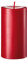Stumpenkerze gegossen, Farbe Zinnober, Durchm. 8 cm, Höhe 15 cm