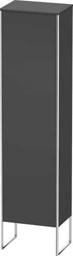 Duravit XSquare Hochschrank stehend 50,0x35,6 cm, 1 Tür, Anschlag Links, 4 Glasfachböden, Farbe (Front/Korpus): Graphit Matt Dekor - XS1314L4949