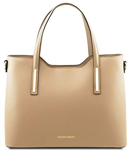 Tuscany Leather Olimpia - Shopping Tasche aus Leder (Champagne)