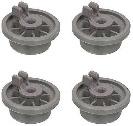 4X Dishwasher Lower Bottom Basket Wheels Compatible with Bosch 165314 00165314 AP2802428 165314 420198 423232 Hotpoint 36MM C00290453 43-BS-04 Dishwasher Spare Parts Universal Large Lower Rollers