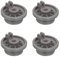 4X Dishwasher Lower Bottom Basket Wheels Compatible with Bosch 165314 00165314 AP2802428 165314 420198 423232 Hotpoint 36MM C00290453 43-BS-04 Dishwasher Spare Parts Universal Large Lower Rollers