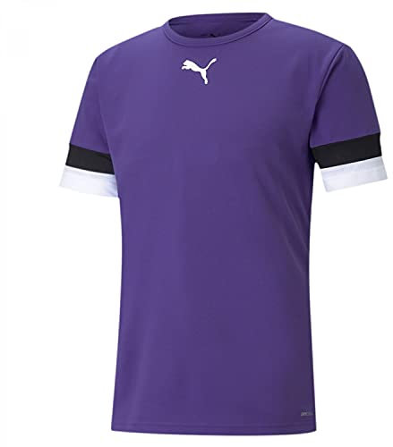 PUMA Teamrise Jersey Jr, Shirt Unisex - Bambini e ragazzi, Prism Violet-Puma Black-Puma White, 128