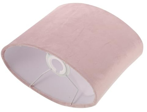 OSALADI Lustres Abat- Jour En Tissu Clip Sur Lustre Abat- Jour Ovale Abat- Jour En Tissu pour Table e Applique Salon Chambre Rose