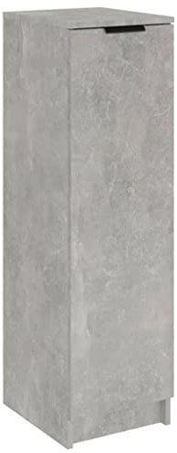 vidaXL Schuhschrank Schuhregal Schuhablage Schuhständer Schuhaufbewahrung Schuhtruhe Schuhorganizer Flurschrank Betongrau 30x35x100cm Holzwerkstoff