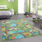 CARPETIA Kinder Spielmatte mit Blick auf die Stadt in der Natur in grün Größe 140x200 cm