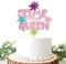 Helewilk Slime Queen Cake Topper, Painting Cake Topper, Perfect for Birthday, Baby Shower Occasions,Art Theme Birthday Decoration