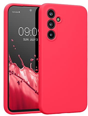kwmobile Housse Compatible avec Samsung Galaxy A54 5G Coque - Housse de téléphone Protection Souple en TPU Silicone - Rose Fluo