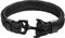 Emibele 22mm Armband für Herren, Robust Rindsleder Armband, Mehrschichtig Vintage Anker Armband Wickelarmband - Schwarz mit Schwarz Anker