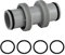 Zueyen Pool Hose Connector 38 mm, Pool Hose Adapter, Pool Connection Set for Intex Bestway Coleman, for Pool Hose Connector Extension
