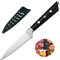 Astylway Gemüsemesser 9.5cm Obstmesser Allzweckmesser kleine Küchenmesser Schälmesser Handbuch geschärft 5Cr15Mov Edelstahl Obst Messer Full Tang mit 3 Nieten im ergonomischen Pakkawood Griff
