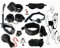 DYNLAB Nylon-Würfel-Yoga-Set Für Übungen Zu Hause Und Im Freien [10-teiliges Schwarzes Set]