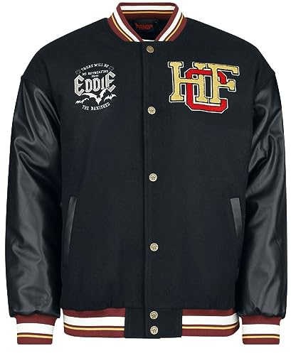 Stranger Things Hellfire Club Männer Collegejacke schwarz L