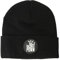 Tackle Porn® Beanie Bomb One Size Mütze - Schwarze Wintermütze mit Logo-Patch
