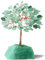 Pasdrucn Baum Des Lebens Kristall, Amethyst Stein, Lebensbaum Deko, Mischstein Heilung Edelstein Baum Mit Achat Scheiben Base, Edelsteine Heilsteine Für Kristalltherapie (grüner Aventurin)
